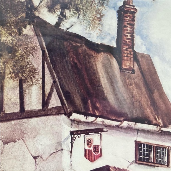 Cottage Core Fall Print of Cobblestone Streets - Picture 2 of 8